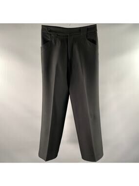 JOHN BARTLETT Size 30 Black Wool Relaxed Dress Pants